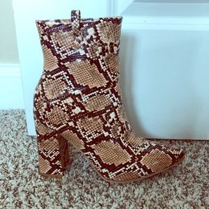 Snake skin boots